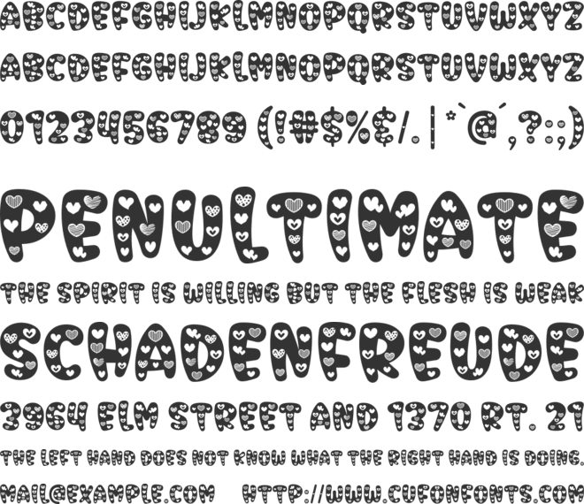 Lovin Kites font preview