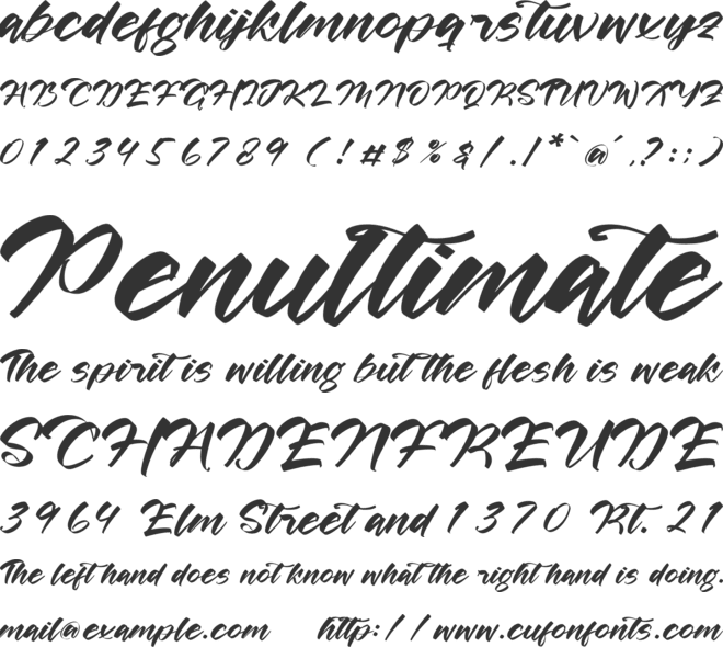 Nigholas Montfire font preview