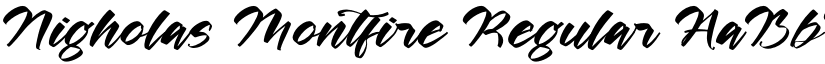 Nigholas Montfire Regular font