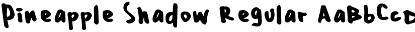 Pineapple Shadow font download