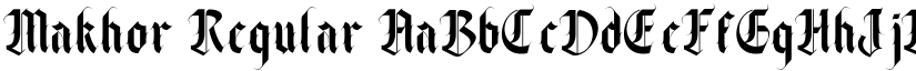 Makhor Regular font