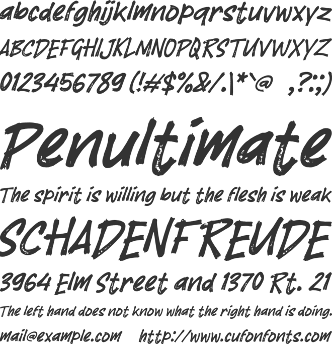 K Kamulah font preview