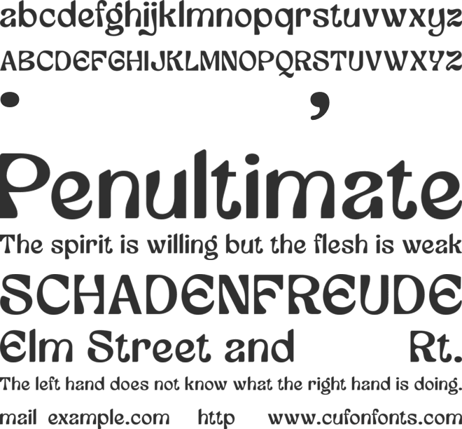 Giovani Equine font preview