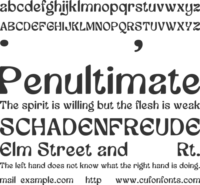 Giovani Equine font preview