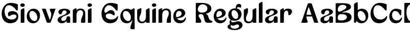 Giovani Equine Regular font