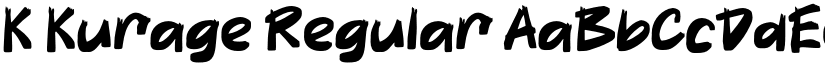 K Kurage Regular font
