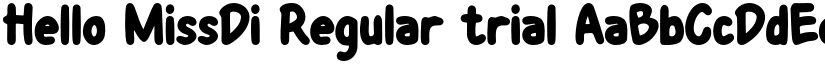 Hello MissDi Regular trial font