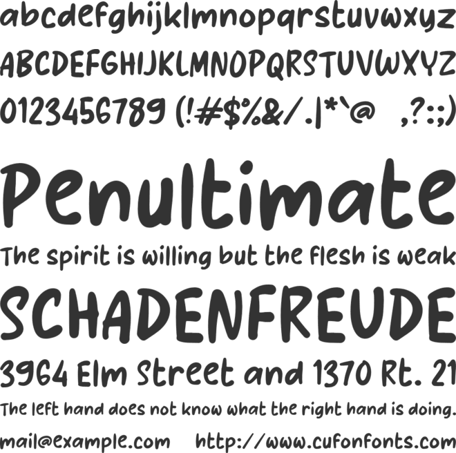 K Kuaci font preview