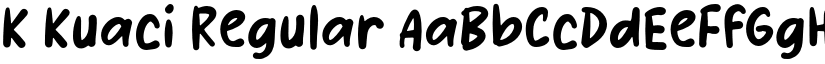 K Kuaci Regular font
