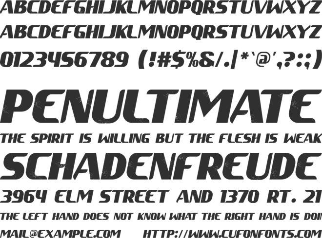Axnels font preview