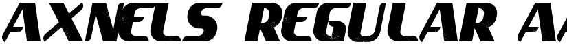 Axnels Regular font