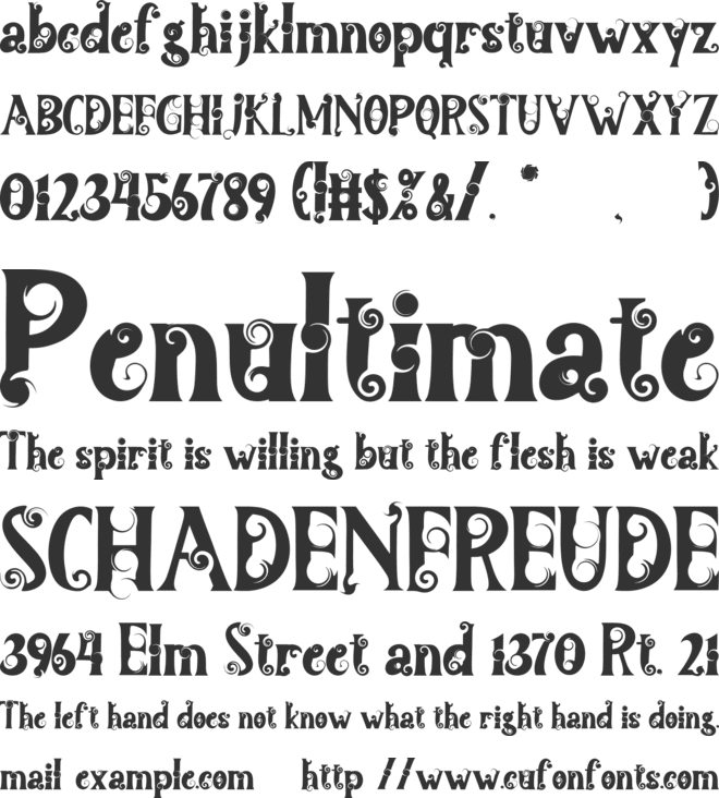 Kerisdipa font preview