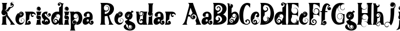 Kerisdipa Regular font