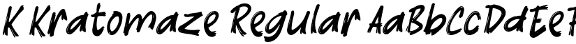 K Kratomaze font download