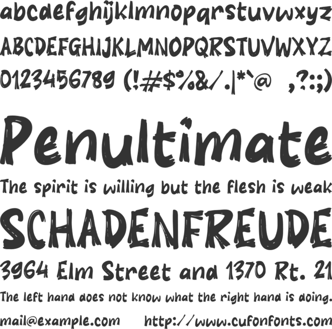 K Kybro font preview