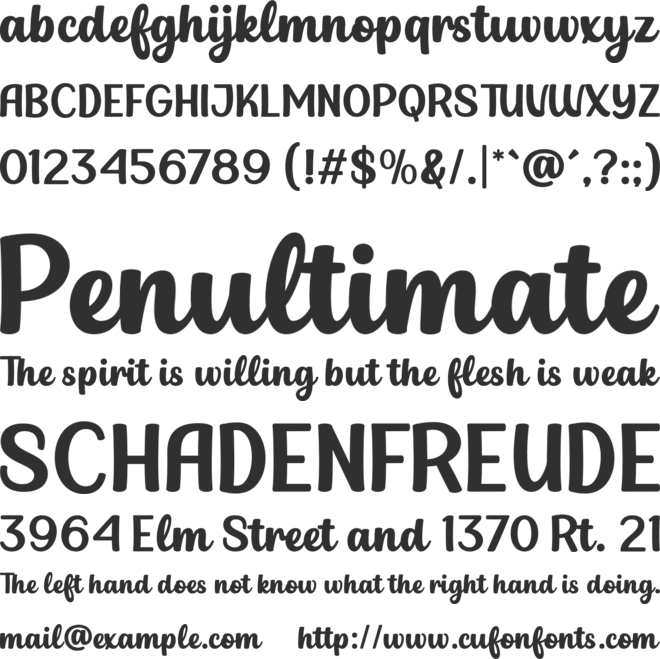 Grilled Goat font preview