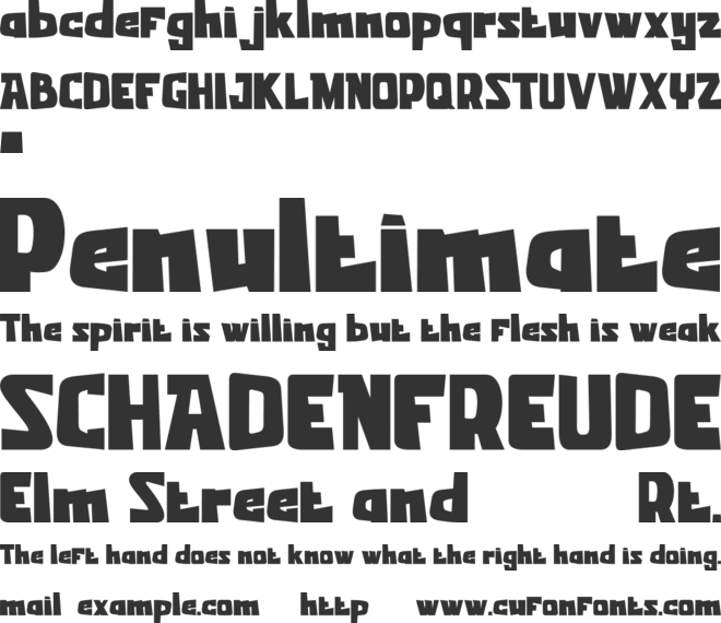 SMOORE HOUSE font preview