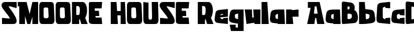 SMOORE HOUSE Regular font