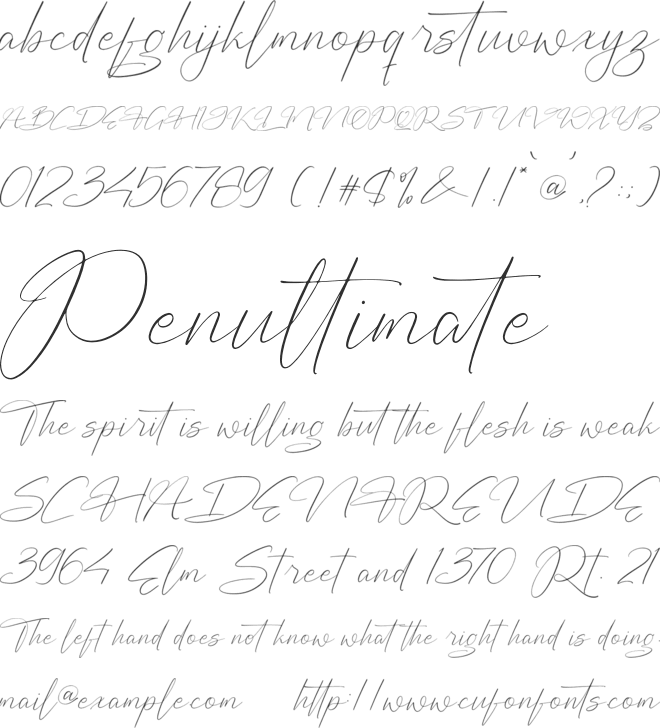 Bagtishin font preview