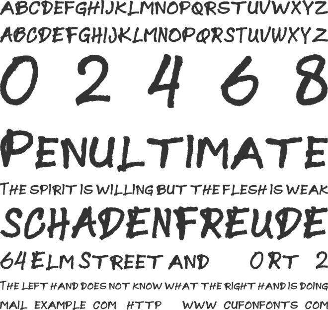 CreamyCookies font preview