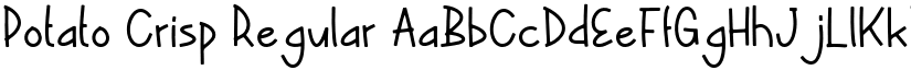Potato Crisp Regular font