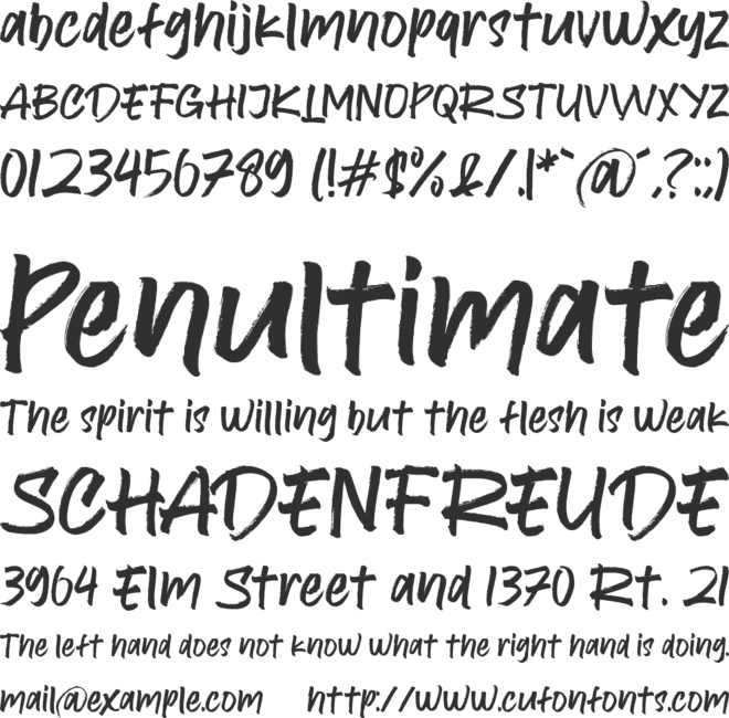 Beauty Routines font preview