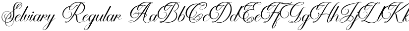 Selviary Regular font