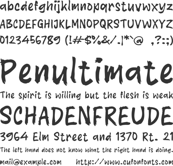 K Kadingaren font preview