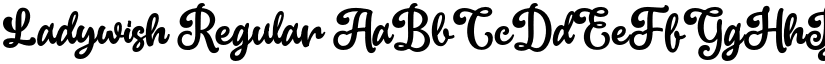 Ladywish Regular font