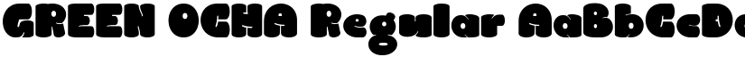 GREEN OCHA Regular font