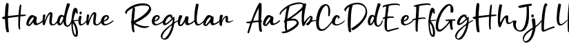 Handfine Regular font