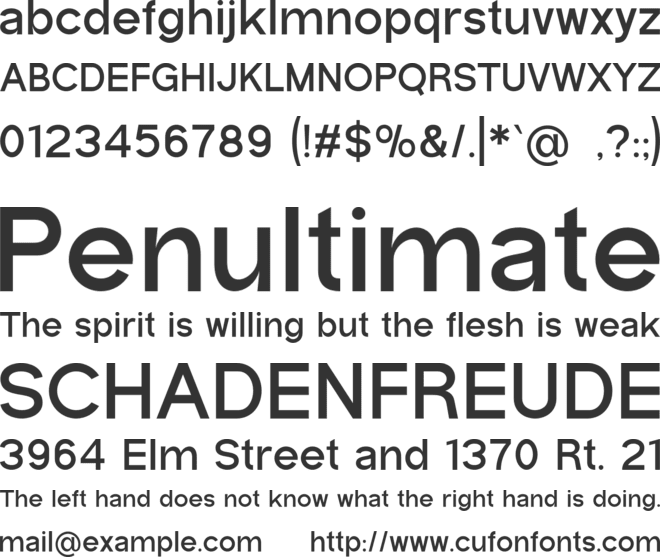 HECTURES font preview