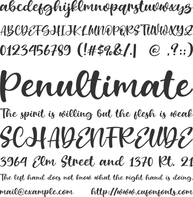 Mother Services font preview