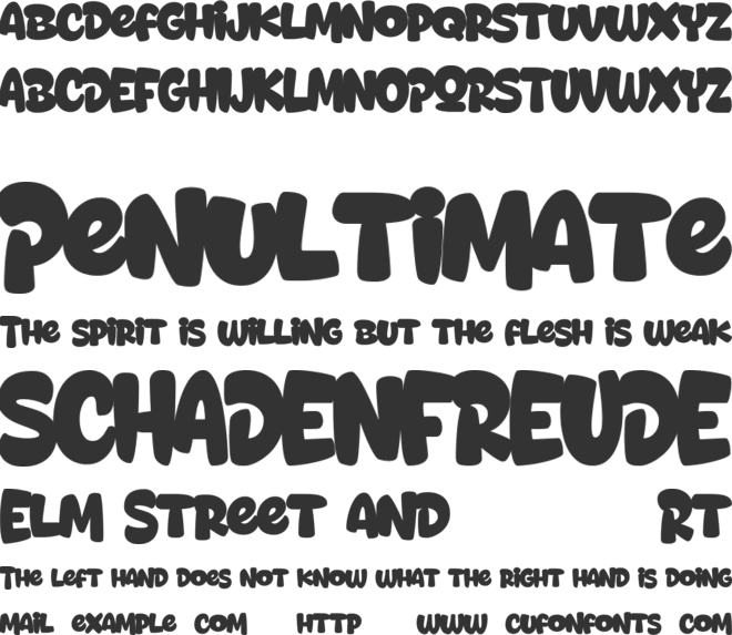 Donut Darling font preview