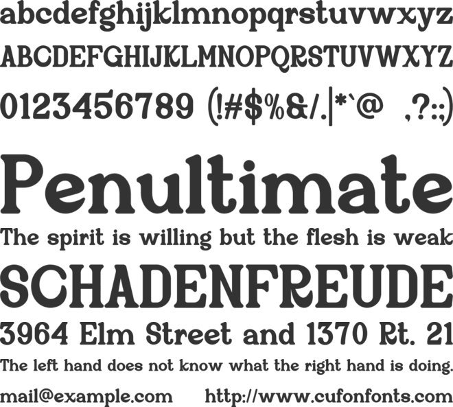 Gruyila font preview