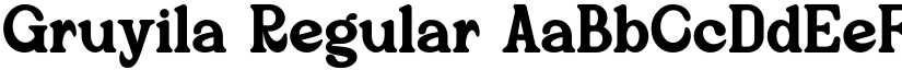 Gruyila Regular font