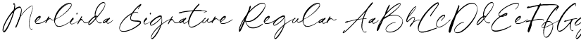 Merlinda Signature Regular font