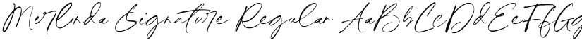 Merlinda Signature font download