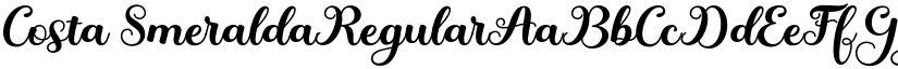 Costa Smeralda Regular font