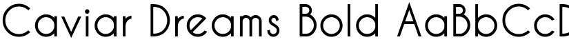 Caviar Dreams Bold font