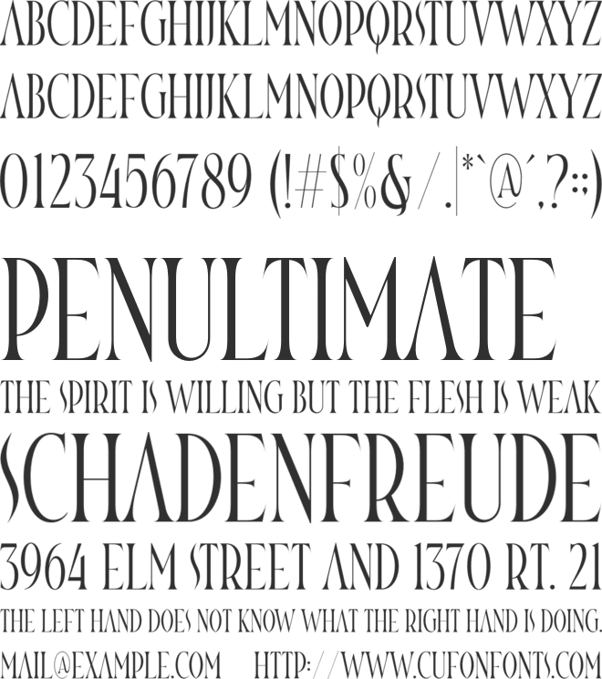 Nomad font preview