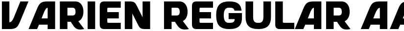 Varien Regular font