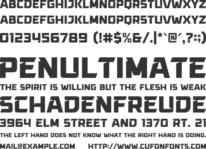 Jedar font preview