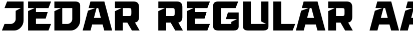 Jedar Regular font