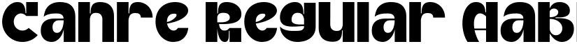 Canre Regular font