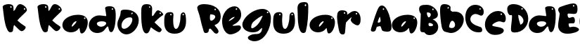 K Kadoku Regular font