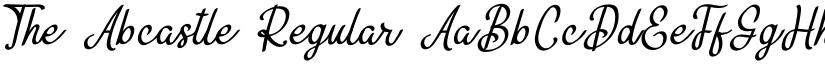 The Abcastle Regular font