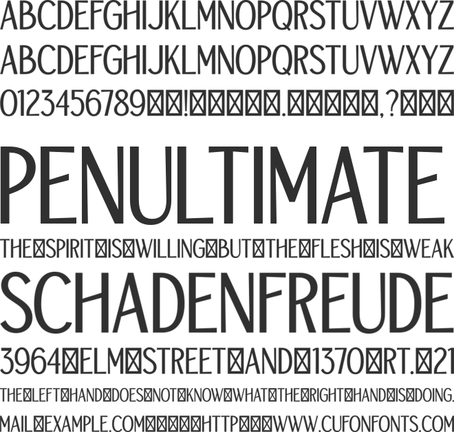 TBJ Orcherum Mini font preview