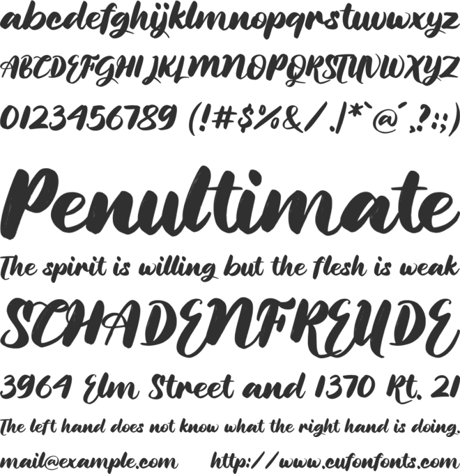 OnlyYou font preview