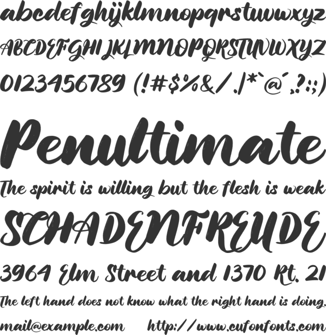 OnlyYou font preview